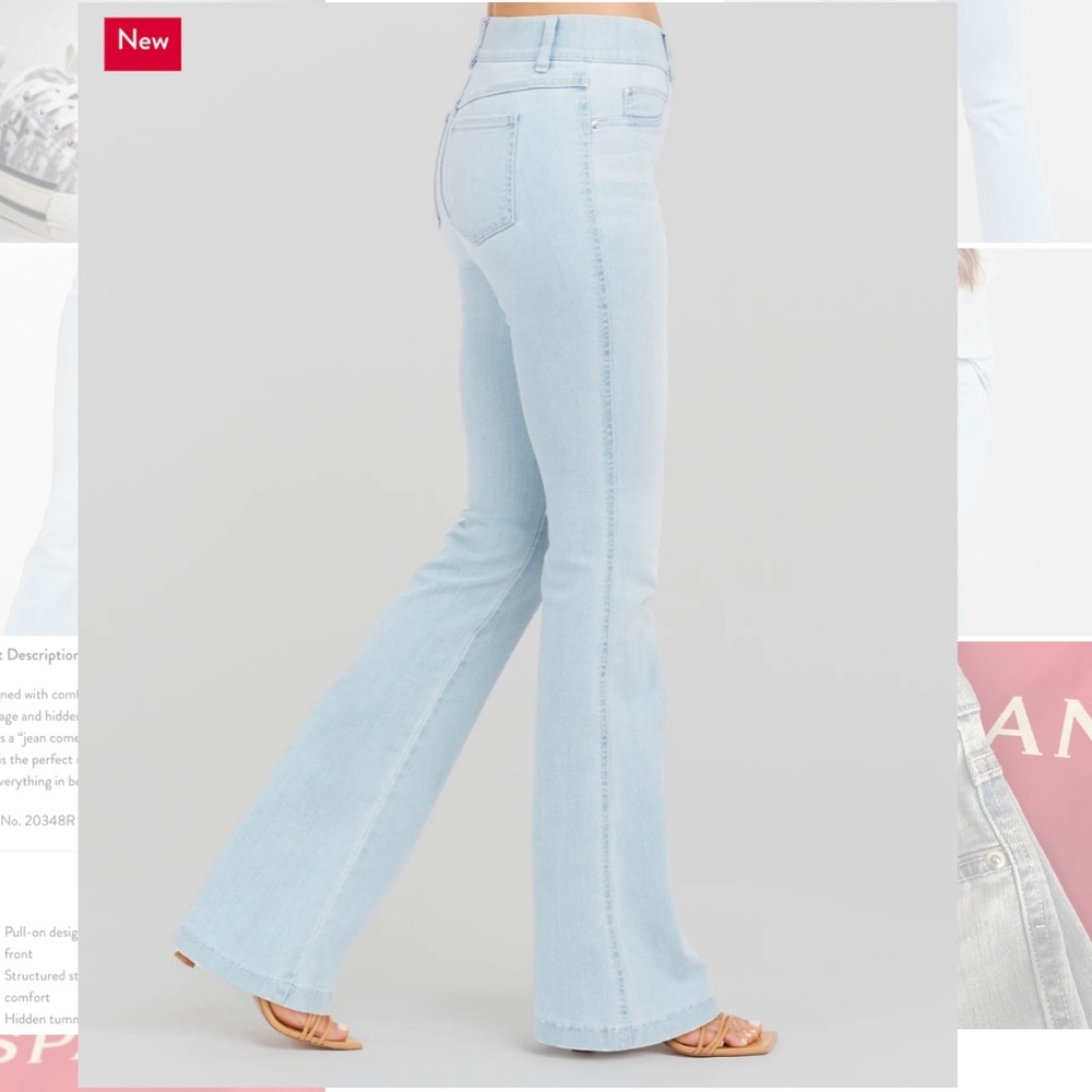*BNWT* Spanx ‘Flare’ jeans in Light Wash (XL)